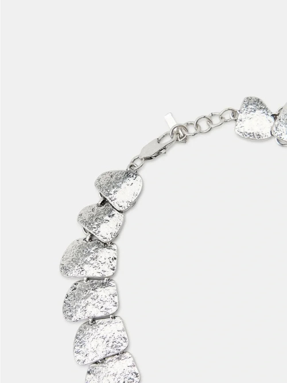 ZARA TEARDROP METAL PLATE NECKLACE